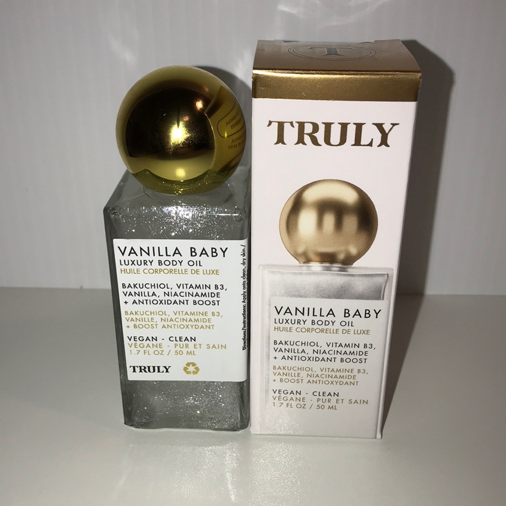TRULY vanilla baby luxury body oil 1.7oz NEW